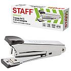 Степлер №10 металлический STAFF "Manager", до 18 листов, с антистеплером, черный, 226844, фото 3