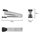 Степлер №10 металлический STAFF "Manager", до 18 листов, с антистеплером, черный, 226844, фото 4