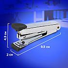 Степлер №10 металлический BRAUBERG "Classic-M", до 15 листов, с антистеплером, черный, 227626, фото 7