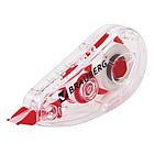 Корректирующая лента BRAUBERG RED POWER, 5 мм х 6 м, корпус прозрачный, механизм перемотки, европодвес, 220641, фото 3