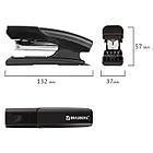 Степлер №24/6, 26/6 BRAUBERG "Black Jack", до 20 листов, антистеплер, черный, 227764, фото 4