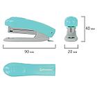 Степлер №10 BRAUBERG "Original", до 12 листов, с антистеплером, бирюзовый, 227765, фото 4