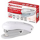 Степлер №10 BRAUBERG "Original", до 12 листов, с антистеплером, белый, 227769, фото 3