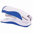 Степлер №10 BRAUBERG "JET PRO", до 12 листов, эргономичный, бело-синий, 228582, фото 5