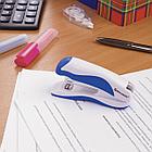 Степлер №10 BRAUBERG "JET PRO", до 12 листов, эргономичный, бело-синий, 228582, фото 10