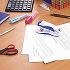 Степлер №24/6, 26/6 BRAUBERG "JET PRO", до 25 листов, эргономичный, бело-синий, 228584, фото 10