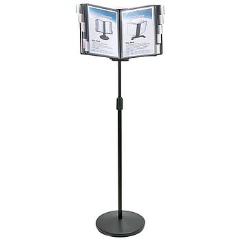 Демосистема напольная на 10 панелей, с 10 серыми панелями А4, BRAUBERG, 235339