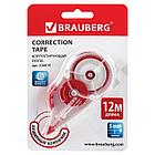 Корректирующая лента BRAUBERG, 5 мм х 12 м, корпус прозрачный, механизм перемотки, блистер, 226814, фото 6