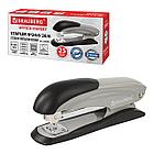 Степлер №24/6, 26/6 металлический BRAUBERG "Office-Expert", до 25 листов, серый, 228596, фото 3