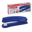 Степлер №24/6, 26/6 BRAUBERG "Standard+", до 30 листов, полнозагрузочный, синий, 228607, фото 3