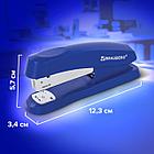 Степлер №24/6, 26/6 BRAUBERG "Standard+", до 30 листов, синий, 228609, фото 9