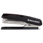 Степлер №10 BRAUBERG "Extra", до 20 листов, антистеплер, черно-красный, 229079, фото 6