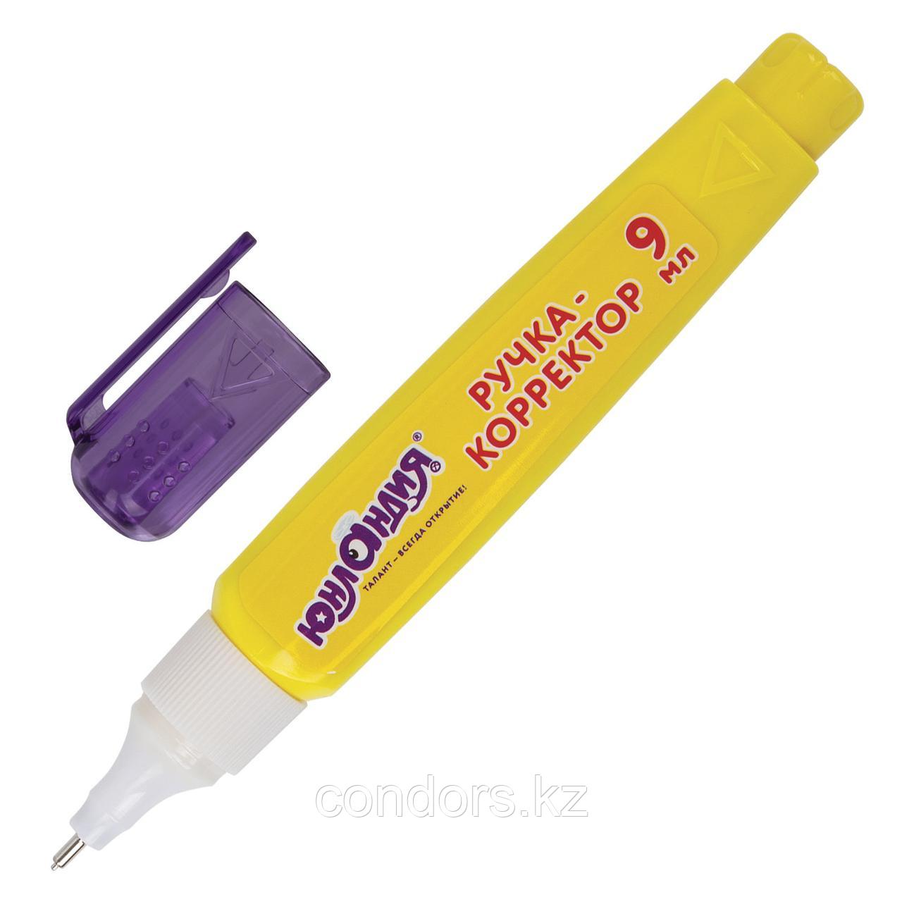 Ручка-корректор ЮНЛАНДИЯ, 9 мл, металлический наконечник, 228432, фото 1