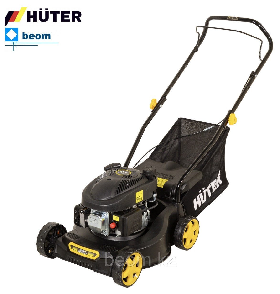 Газонокосилка бензиновая HUTER GLM-3.5 LT ( 4 л.с. | Высота ср 30-70мм | Ширина ср 420мм | Объем 45 л | Ткань)