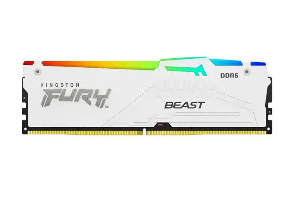 Модуль памяти Kingston FURY Beast White RGB EXPO KF552C36BWEA-16 DDR5 16GB 5200MHz, фото 1