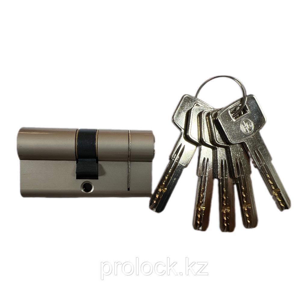 Дверной цилиндр HG (30/35 ) 65 мм, 5 кл матовый никель, фото 1