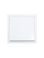 Выключатель 1 клавишный белый мех Лезард