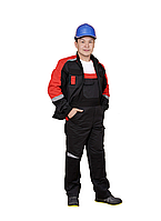 Рабочий костюм ФАВОРИТ-МЕГА летний темно-серый: куртка, п/к 100% Х/Б