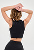 Спортивный топ Bona Fide Go Zip Black, фото 6
