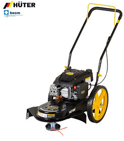 Лесочная газонокосилка HUTER GLM-5.0 L ( 5 л.с.| Высота ср 40-95мм | Ширина ср 560мм | Нейлоновой леска, 4мм )
