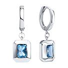 Серьги из серебра с фианитами SOKOLOV 94026869 серебро с родием, фото 2