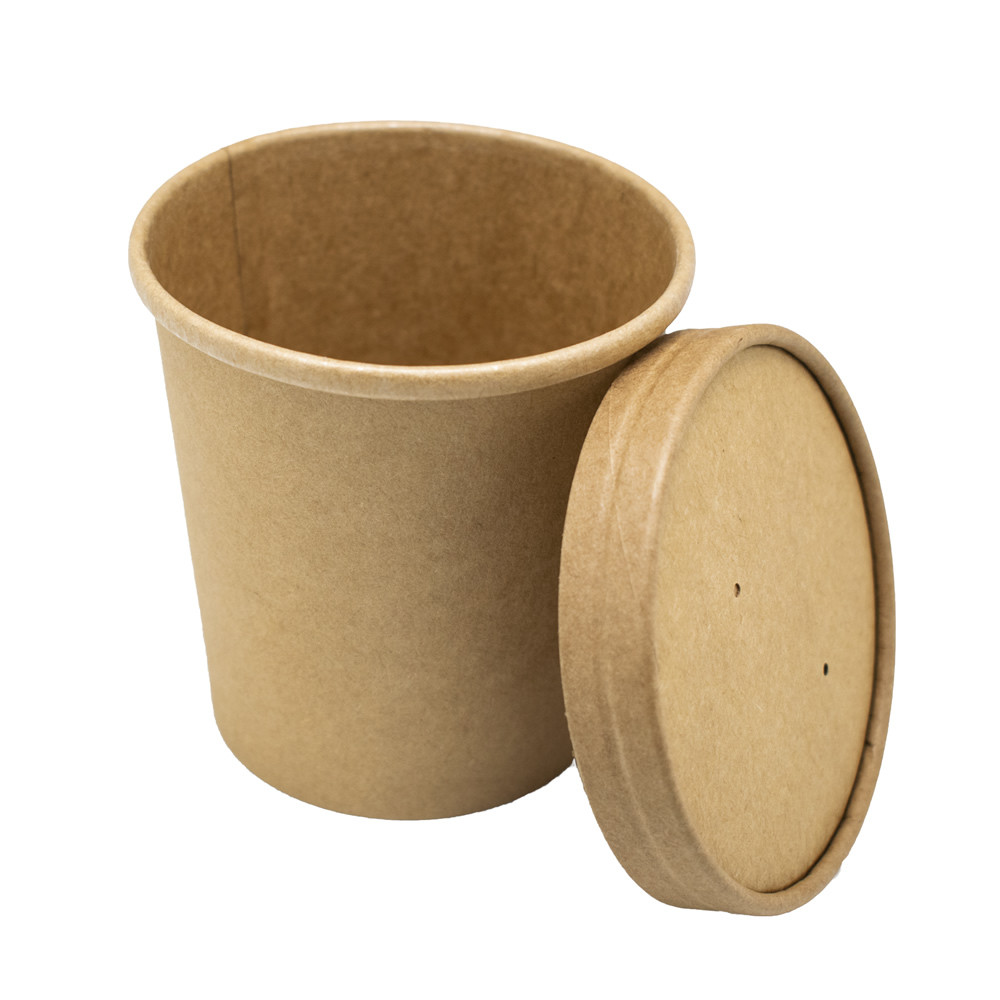 Крышка крафт 500мл EcoSoup, фото 1