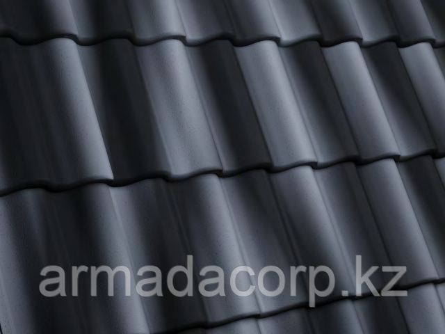 Рядная волновая Черепица Antik Графит