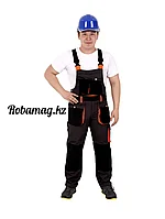 Полукомбинезон МАНХЭТТЕН т.серый с оранж. и черным