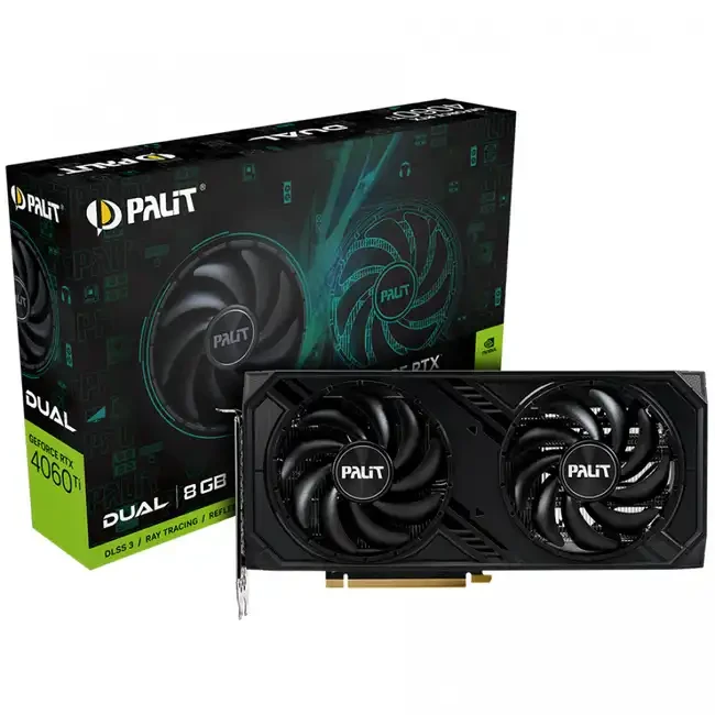 Видеокарта PALIT RTX4060Ti DUAL 8G V1 (NE6406T019P1-1048D)