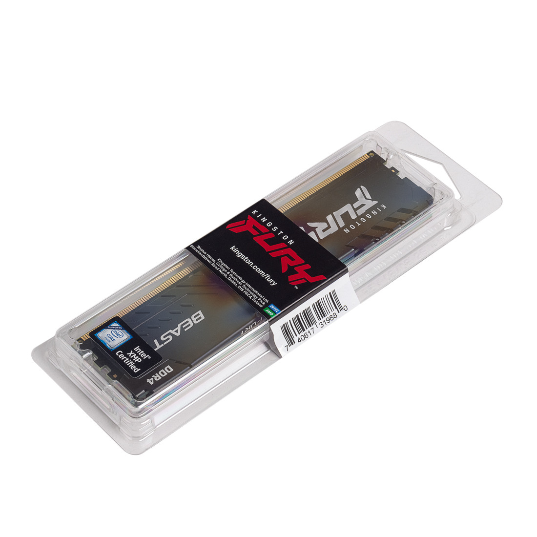 Модуль памяти Kingston FURY Beast KF432C16BB1/16 DDR4 16GB 3200MHz, фото 1