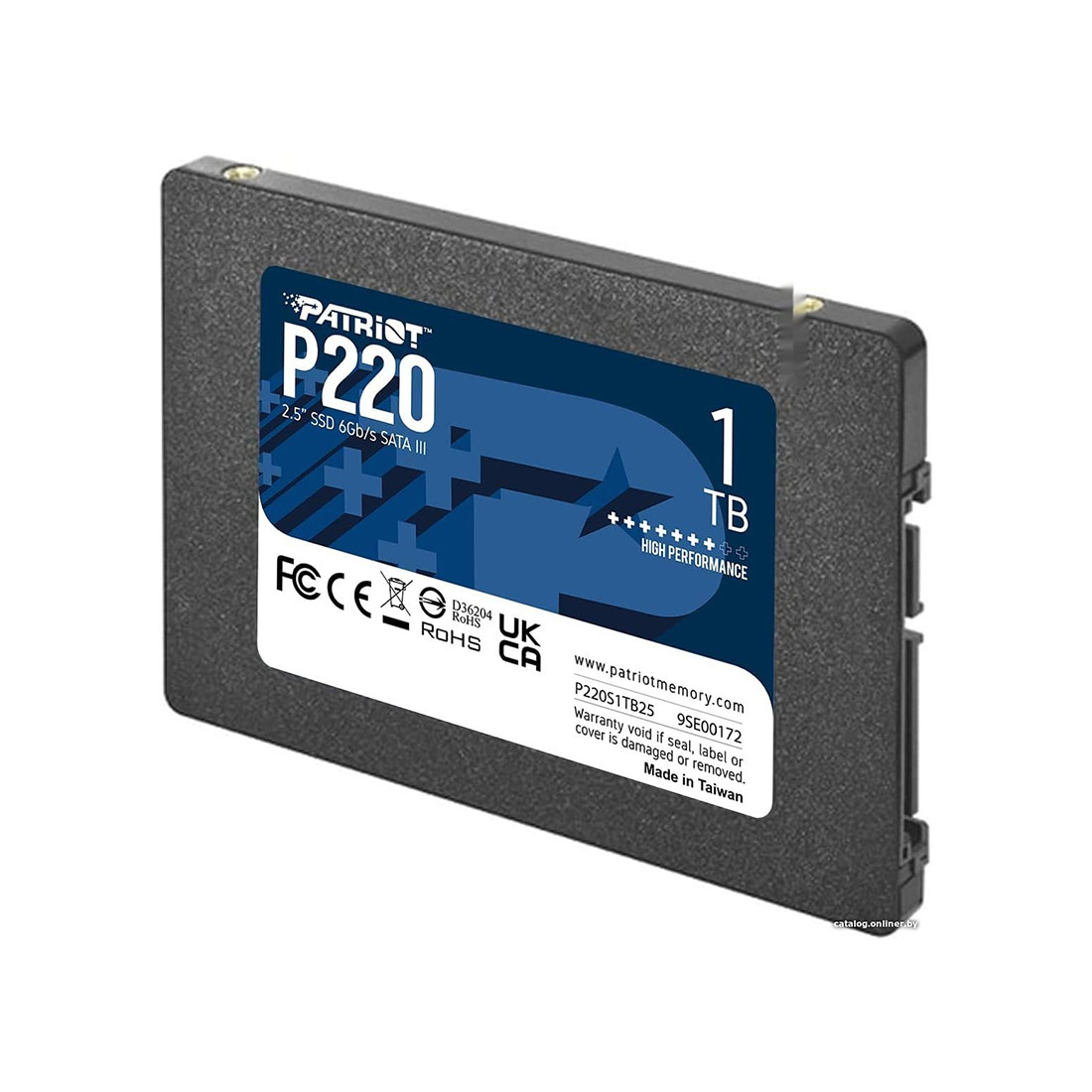 Твердотельный накопитель SSD Patriot P220 1TB SATA III, фото 1