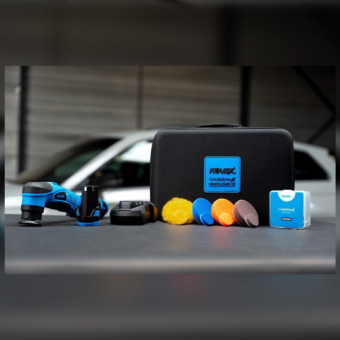 Полировальный набор с мини полировальной машинкой Chargema-X на аккумуляторе в кейсе, фото 1