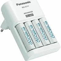 Panasonic Basic BQCC17 зарядтағыш /Қайта зарядталатын батареялар: AA /AAA x 1-ден 4-ке дейін K-KJ17MCD40E