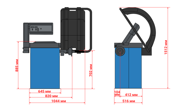 Габаритные размеры Sillan PL-1120 (220V)