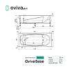 Акриловая ванна OVIVA Base mini 170х70 в комплекте с установочной опорой эконом. РФ, фото 6