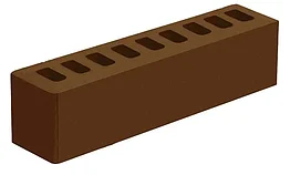 Кирпич облицовочный "Коричневый" М200 0.5НФ Россия