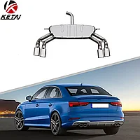 Глушитель в сборе на Audi A3 2013-20 дизайн S3 для S-Line (для Sedan)