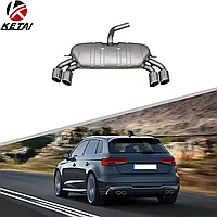 Глушитель в сборе на Audi A3 2013-20 дизайн S3 для Normal (для Hatchback)