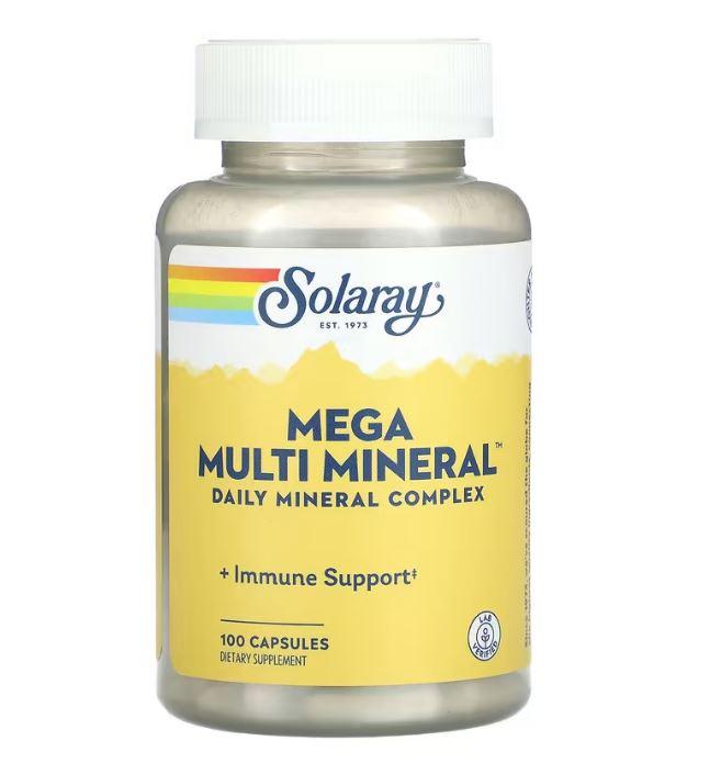 Solaray, Mega Multi Mineral, 100 капсул
