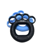 Кистевой эспандер-кастет 2в1 (резиновый) 50-60 LB Black, фото 6