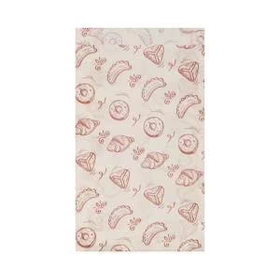 Пакет бумажный с рисунком "ВЫПЕЧКА",250*140+60мм, жиросткий, белый, AVIORA. 100шт.в уп, 2500шт.вкор