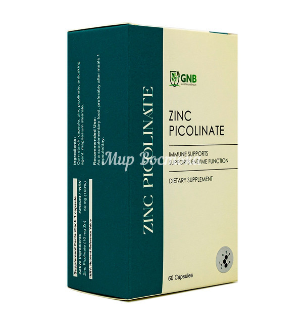 GNB Zinc Picolinate - Цинк в форме пиколината для здоровья и красоты (60 капсул)
