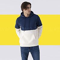 Толстовка с капюшоном на заказ | Темно синяя толстовка худи без замка