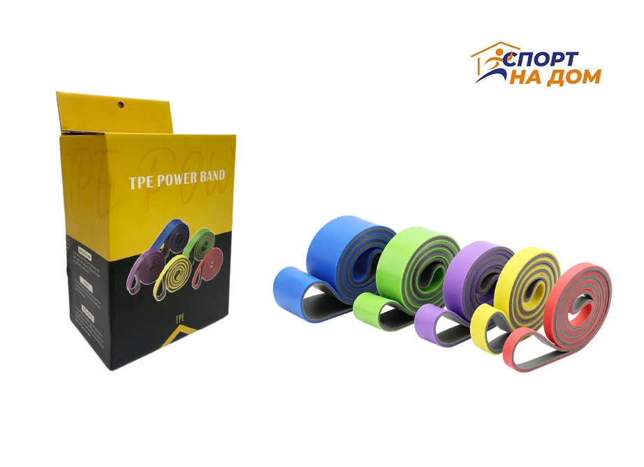 Набор резиновых эспандеров для воркаута (5 шт)