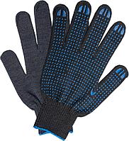 Перчатки защитные, трикотажные и хлопчатобумажные Х/Б, с ПВХ Люкс, 10 класс вязки 6-нитки