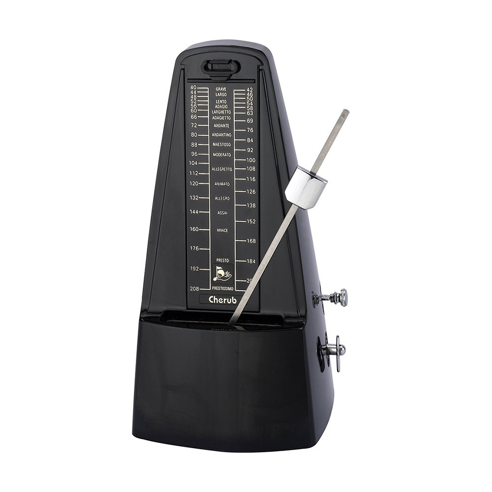 Метроном механический, черный, Cherub WSM-305-BK