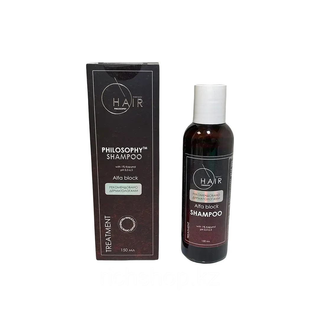 Philosophy Шампунь против выпадения волос / Alfa Block Shampoo with 1% kopyrrol 150 мл