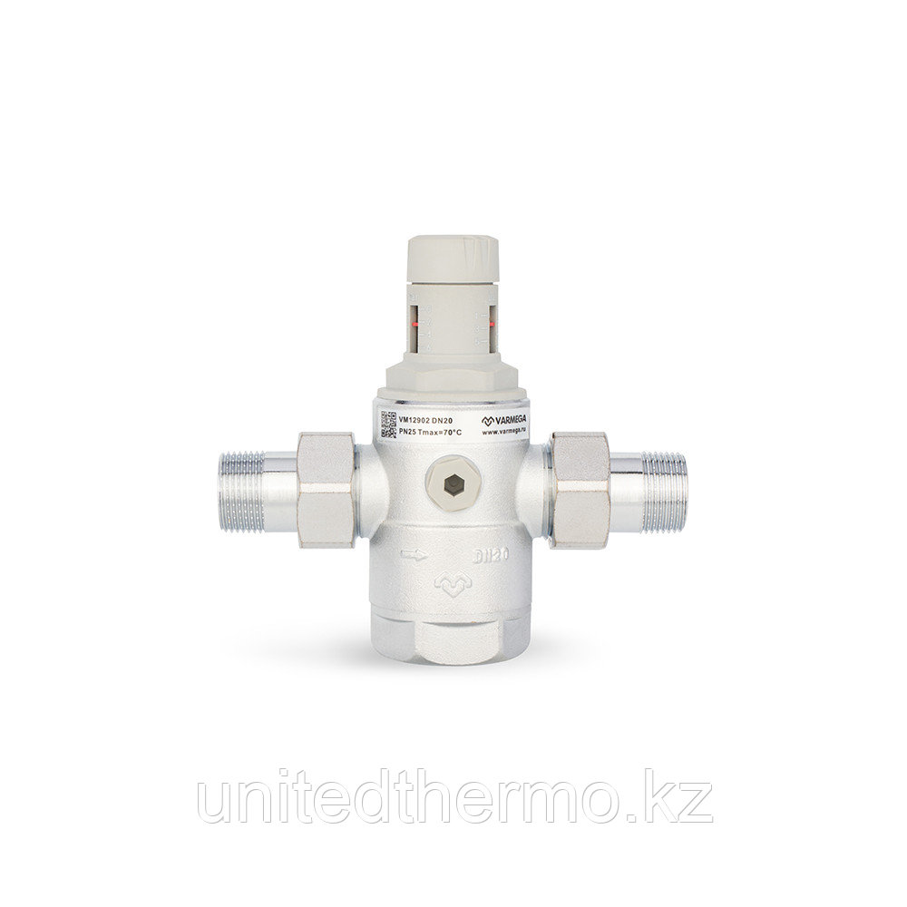 Редуктор давления PN25 3/4", мембранный, с разъемными соединениями, хромированный
