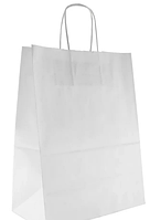 Пакет бум. с кручеными ручками, белый, 260*150*350мм ( 200 шт/кор)