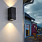 Led светильник двухсторонний квадратный COB 12w 3000K. Настенный архитектурный светильник для фасада 12 Вт., фото 3